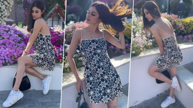 Mouni Roy Stuns in Black and White Easy Breezy Floral Slip Dress in the Latest Photos; Says ‘Grateful for Everything Everyday!’