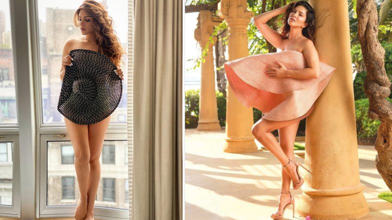 Shama Sikander Poses Like Sunny Leone’s Semi-Nude Picture From Dabboo Ratnani Shoot in Her Recent Photoshoot (View Pic)