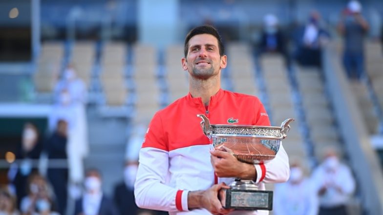 Netizens Label Novak Djokovic as ‘GOAT’ as the Serbian Tennis Ace Clinches 19th Grand Slam Title Beating Stefanos Tsitsipas at Roland Garros