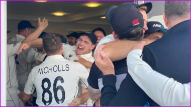 New Zealand Dressing Room Erupts After WTC Final Win Over India (Watch Video)