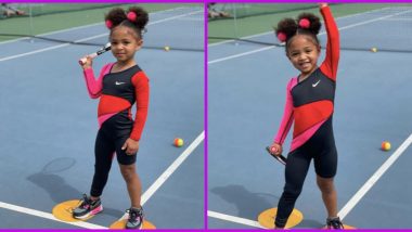 Serena Williams' Daughter Alexis Olympia Ohanian Jr. Flaunts Mini Version of Mom's AUS Open 2021 One-Legged Catsuit It's Too Cute