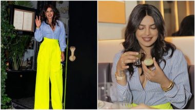 Priyanka Chopra Jonas Visits Her 'Sona' Restaurant in New York And Her Bright Yellow Pants Have Our Attention (View Pics)