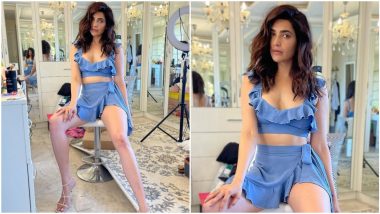 Karishma Tanna's Powder Blue Separates Get a Thumbs Up From Us (View Pics)