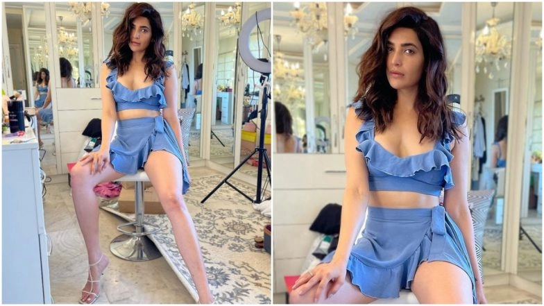 Karishma Tanna's Powder Blue Separates Get a Thumbs Up From Us 