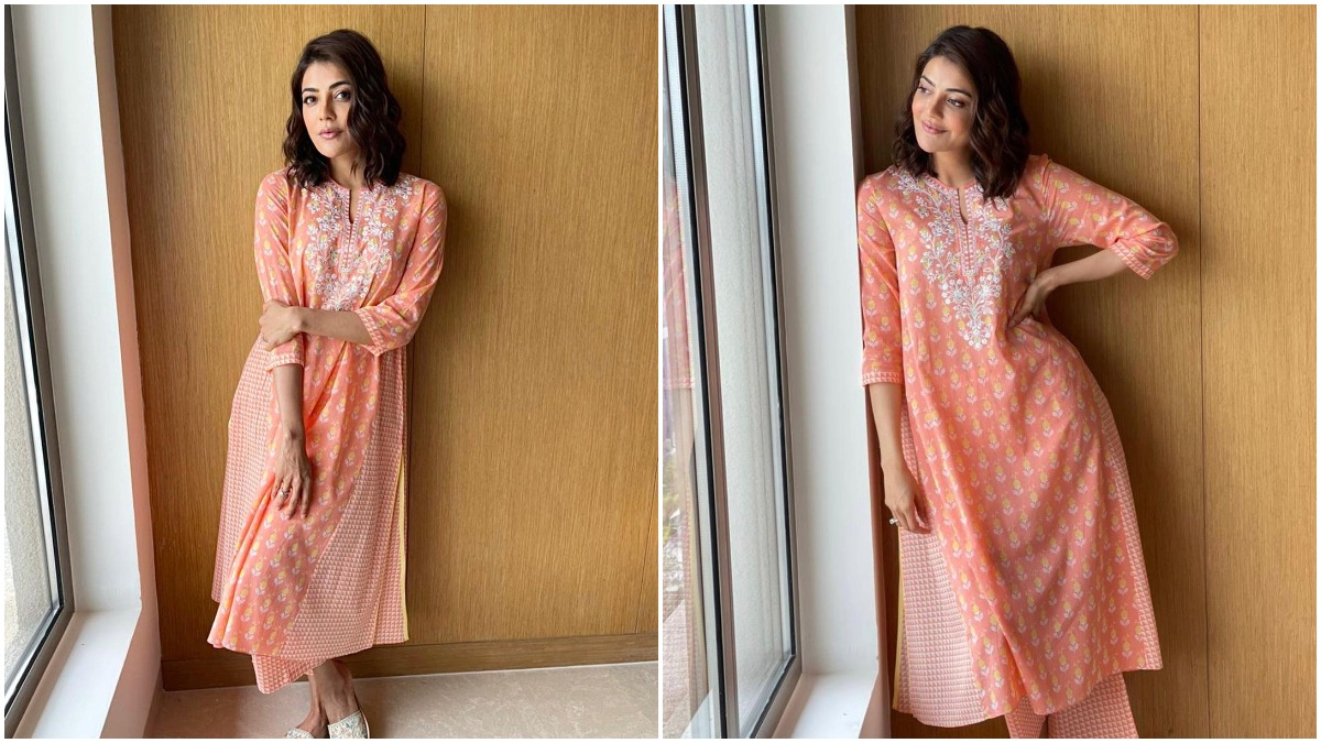 Yo or Hell No? Kajal Aggarwal's Simple Traditional Suit by Anita Dongre |  ðŸ‘— LatestLY