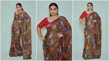 Yo or Hell No? Vidya Balan's Printed Saree By Masaba Gupta for 'Sherni' Promotions