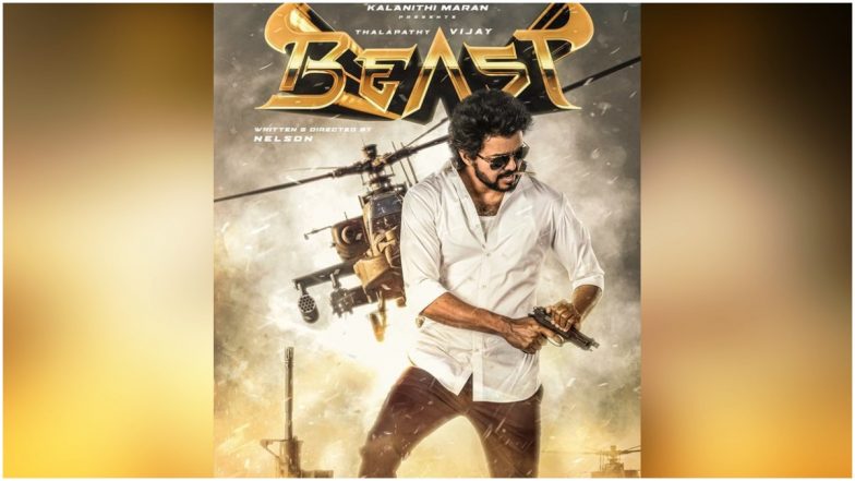 Beast Second Look: Birthday Boy Thalapathy Vijay Exudes Dynamic Swag in the New Poster (View Pic)