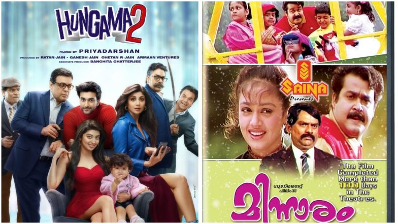 Hungama 2: Is Priyadarshan’s Upcoming Comedy, Starring Shilpa Shetty and Paresh Rawal, Remake of Mohanlal’s Minnaram? Why We Feel So! (LatestLY Exclusive)