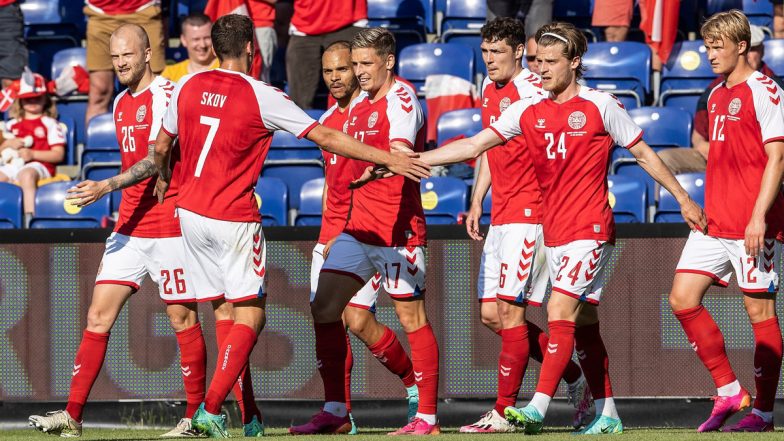 Russia 1-4 Denmark, Euro 2020 Result: Clinical Performance Secures Danish Side's Place In Round of 16 (Watch Goal Highlights)