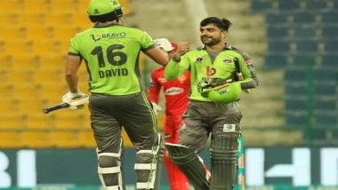 Sports News | Rashid Khan Shines in Lahore Qalandars' Win as PSL 6 Resumes in Abu Dhabi