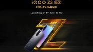 iQOO Z3 5G India Launch Scheduled for June 8, 2021; Check Expected Prices, Features & Specifications