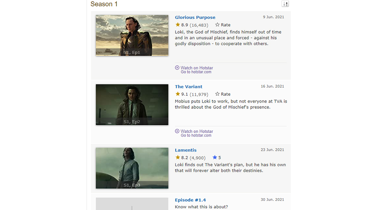 Loki (TV Series 2021–2023) - Episode list - IMDb