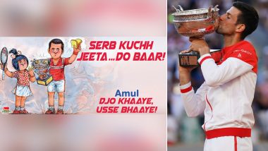 Amul Congratulates Novak Djokovic After Serbian Wins French Open 2021 Title (See Post)