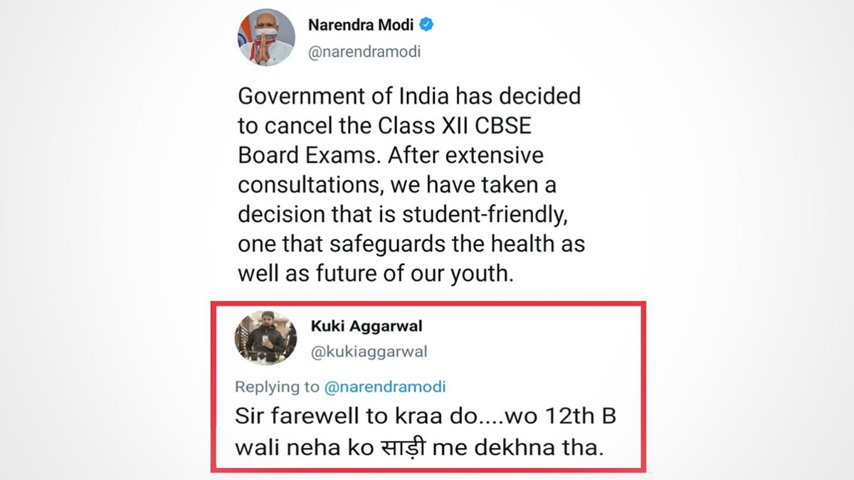 ‘Neha ko Saree Mai Dekhna Tha’: Twitterati Requests PM Narendra Modi To Conduct Farewell for Class 12 Students After CBSE Exams 2021 Cancelled