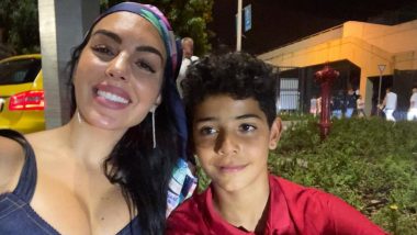 Georgina Rodriguez and Cristiano Ronaldo Jr Celebrate Juventus Star's Record Night For Portugal Against France in Euro 2020 (See Pics)