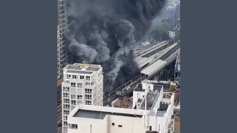 London Fire: Blaze Erupts Near Elephant & Castle Station, Fire Tenders at Spot; Watch Video