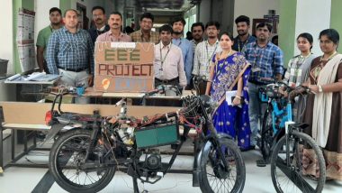 Electric Bike With Wireless Charging Developed by Students of K L University