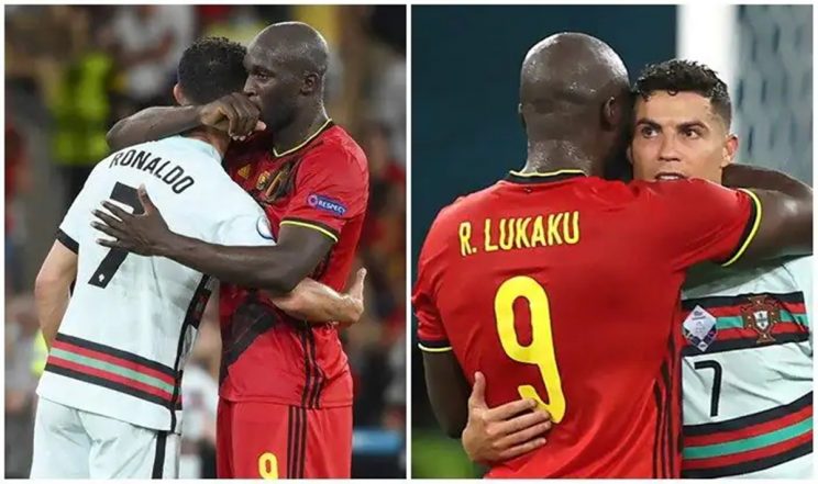 Romelu Lukaku Console Cristiano Ronaldo After Portugal Gets Knocked Out of Euro 2020
