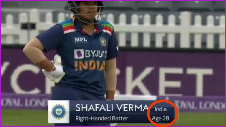 Shafali Verma Real Age: Broadcaster Goofs-up With Indian Women’s Opener’s Age, Shows 28 Instead of 17