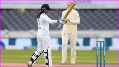 England Women vs India Women Test Match Ends in a Draw, Sneh Rana Scores Unbeaten 80