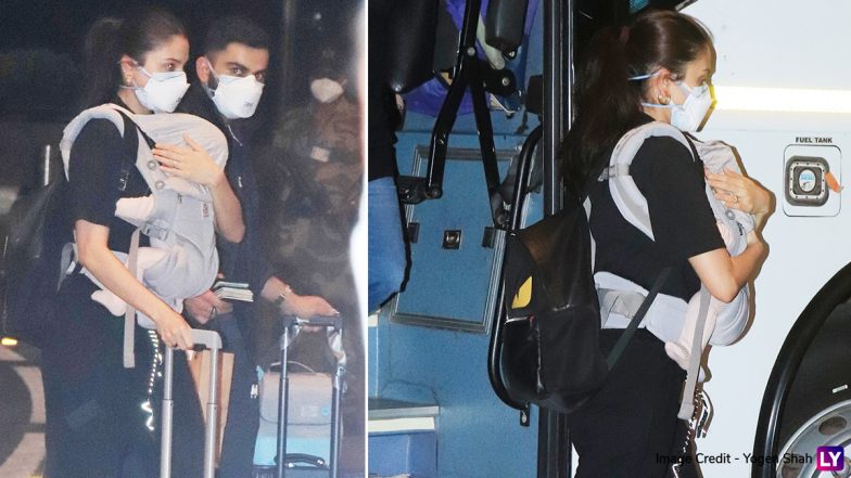 Virat Kohli And Anushka Sharma Leave For UK Along With Daughter Vamika For World Test Championship Final (View Pics)