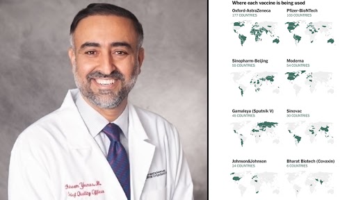 Which COVID-19 Vaccine is Being Used in How Many Countries? Dr Faheem Younus Shares Country-Wise Data of Vaccines Usage; Check List