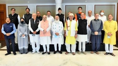 PM Narendra Modi Chairs All-Party Meeting With J&K Leaders Including Farooq Abdullah, Omar Abdullah, Mehbooba Mufti, Ghulam Nabi Azad Among Others (See Pics)