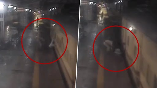 RPF Constable and Train Guard Save Man From Getting Crushed Under Moving Express Train at CSMT Railway Station (Watch Video)