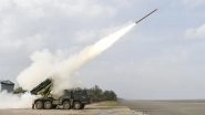 DRDO Successfully Test Fires Enhanced Version of Pinaka Rocket from Multi-Barrel Rocket Launcher in Odisha's Chandipur (See Pics)