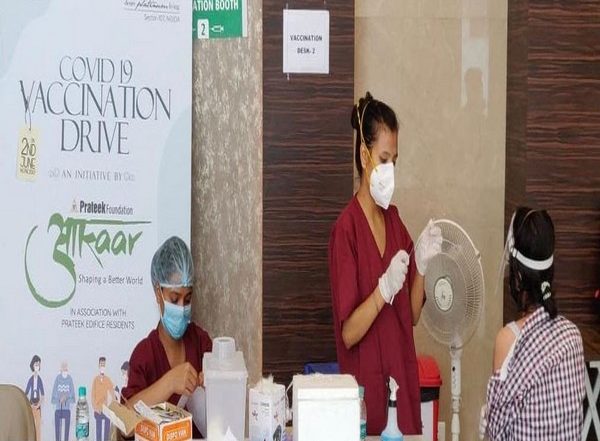 Business News | Prateek Group Organises COVID-19 Vaccination Camp with Fortis Noida at Prateek Edifice