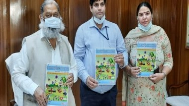 India News | Anil Vij Releases Comic Book to Spread Awareness About COVID-19 Vaccine