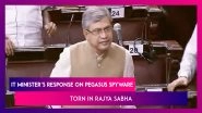 Ashwini Vaishnaw's Response On Pegasus Spyware Scandal Torn In Rajya Sabha By TMC&rsquo;s Santanu Sen