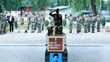 India News | Army Pays Tribute to Havildar Kashiray Bammanalli Killed in J-K Encounter with Terrorists