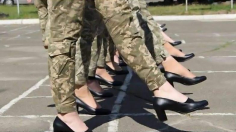 Ukraine’s Military Faces Criticism Over the Decision of Making Female Cadets March in Heels (View Pics)