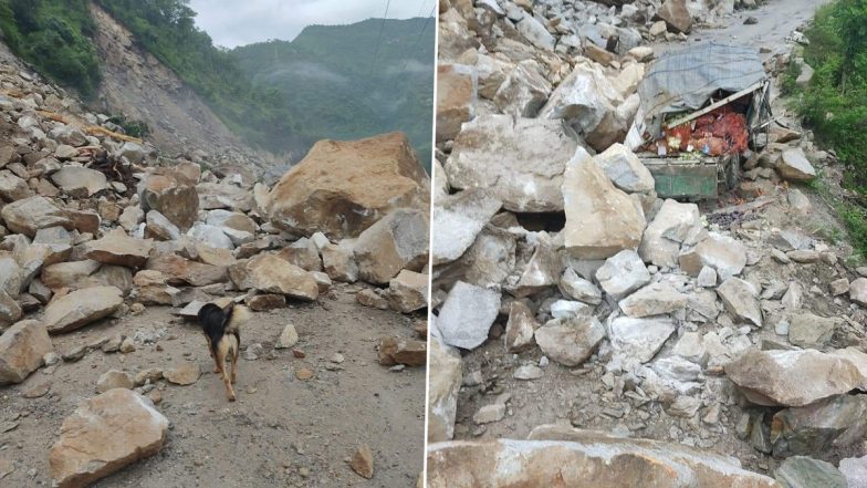 Himachal Pradesh: Chandigarh-Manali National Highway 3 Blocked Due to Landslide in Mandi District