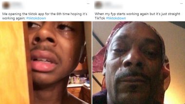 TikTok Down Funny Memes Go Viral, Sad TikTokers Trend #tiktokdown On Twitter With Hilarious GIFs and Reactions