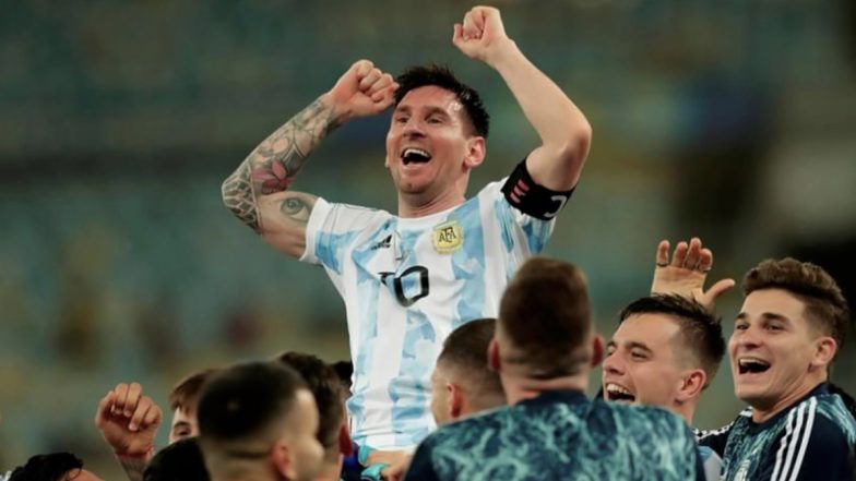 lionel messi's lifelong dream turns into reality as a 'united' argentina better brazil at the maracana in copa america 2021 final | ⚽ latestly