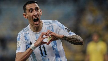 Angel Di Maria's Goal Helps Argentina Clinch Copa America 2021 Title With 1-0 Win Over Brazil (Watch Video)