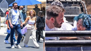Jennifer Lopez, Ben Affleck Spotted With Kids at Hollywood's Universal Studios Theme Park (Watch Video)