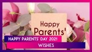 Parents&rsquo; Day 2021 Messages: Wish Your Mother and Father With WhatsApp Greetings, Quotes & HD Images