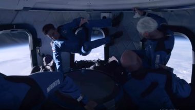 Jeff Bezos Shares Video of Himself With Other Crew Members Floating in Space in Zero Gravity, Captions it ‘This Is How It Starts’