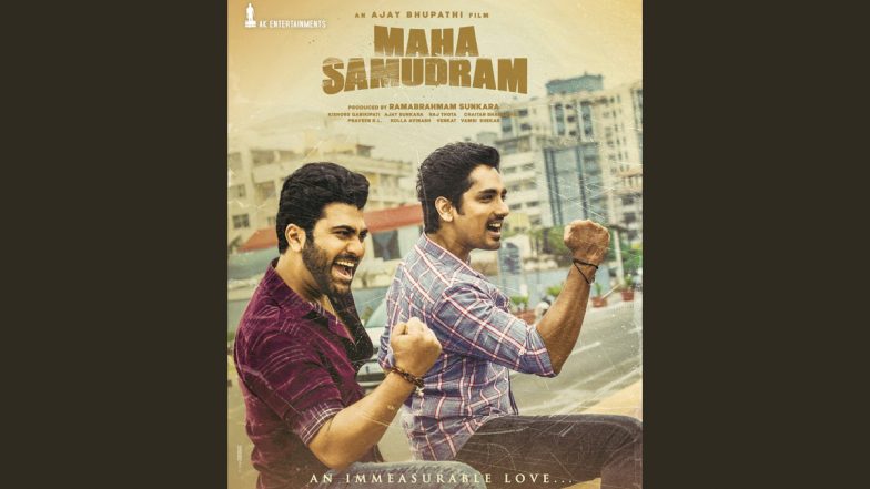 Maha Samudram: Aditi Rao Hydari Shares New Poster of Sharwanand and Siddharth As the Team Wraps Up the Shoot of the Film (View Pic)