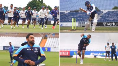 ENG vs IND 2021: Indian Players Engage in Intensive Training Ahead of Test Series (Watch Video)