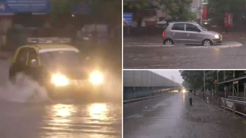 Mumbai Rains: Water-Logging at Gandhi Market Area Due to Heavy Rainfall (Watch Video)