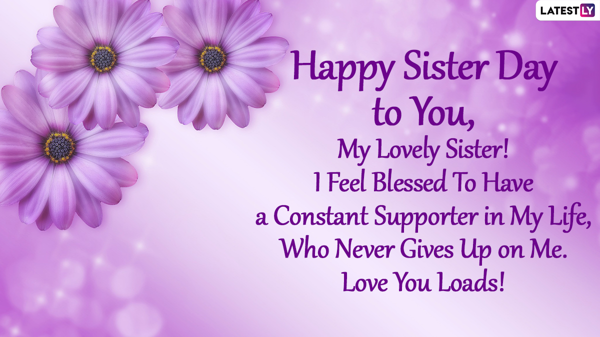 Happy Sisters Day 2021 Greetings & Messages: WhatsApp Stickers, HD ...