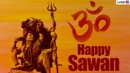 Happy Sawan 2021 Wishes & Lord Shiva HD Images for Free Download: WhatsApp Messages, SMS, Quotes, GIF Greetings for Shravan Month