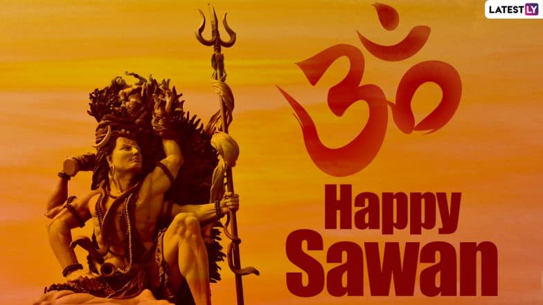 Happy Sawan 2021 Wishes & Lord Shiva HD Images for Free Download: WhatsApp Messages, SMS, Quotes, GIF Greetings for Shravan Month