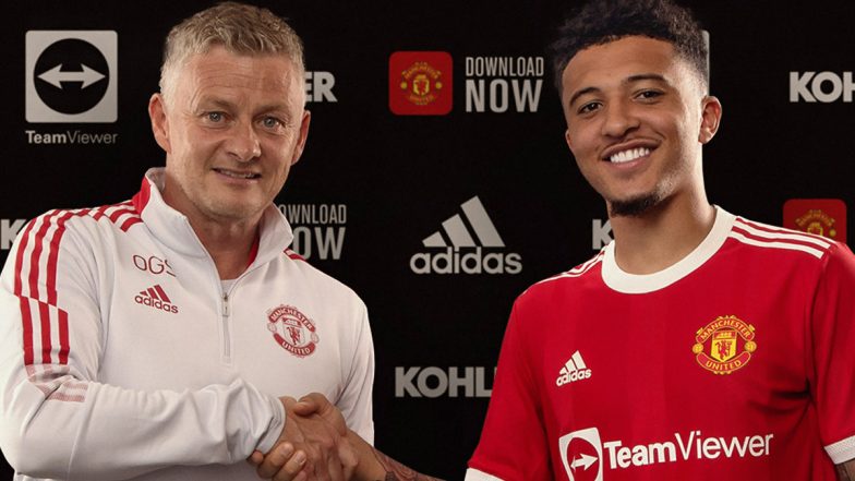 Jadon Sancho Unveiled as a Manchester United Player, See Pictures