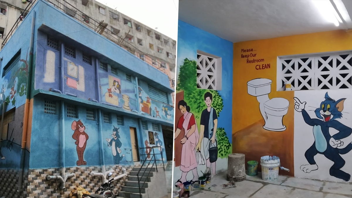 Mumbai Gets Its Biggest Ever 88-Seater Jumbo Public Toilet at Juhu Gully in Andheri (See Pics)