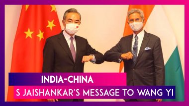 India-China: EAM S Jaishankar's Message To Chinese Counterpart Wang Yi At SCO